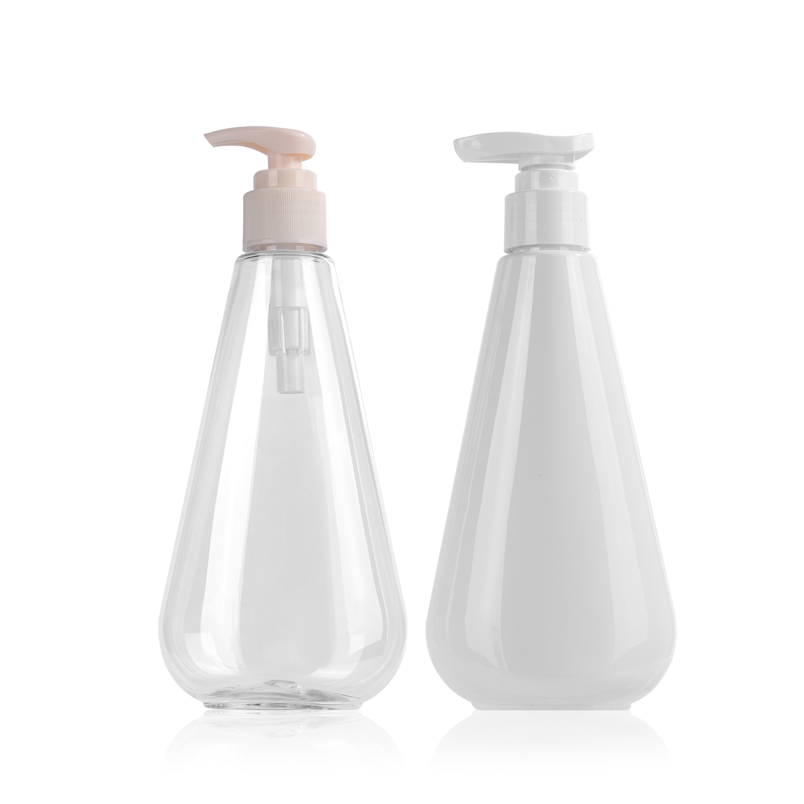300ml/250ml Cosmetic PET Plastic Bottles Transparent/semi-transparent/opaque With Pump/cap