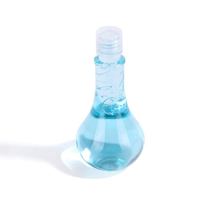 China manufacturer 400ml empty clear unique shape PET plastic bottle