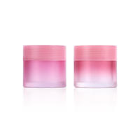 China manufacturer 20ml empty round semi-transparent colors PS plastic jar