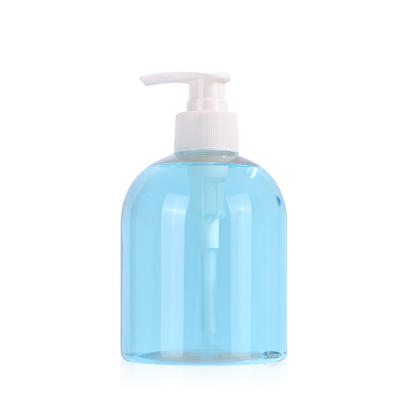 500ml/300ml empty clear PET plastic bottle with lotion pump for sanitizing/ disinfectant packing