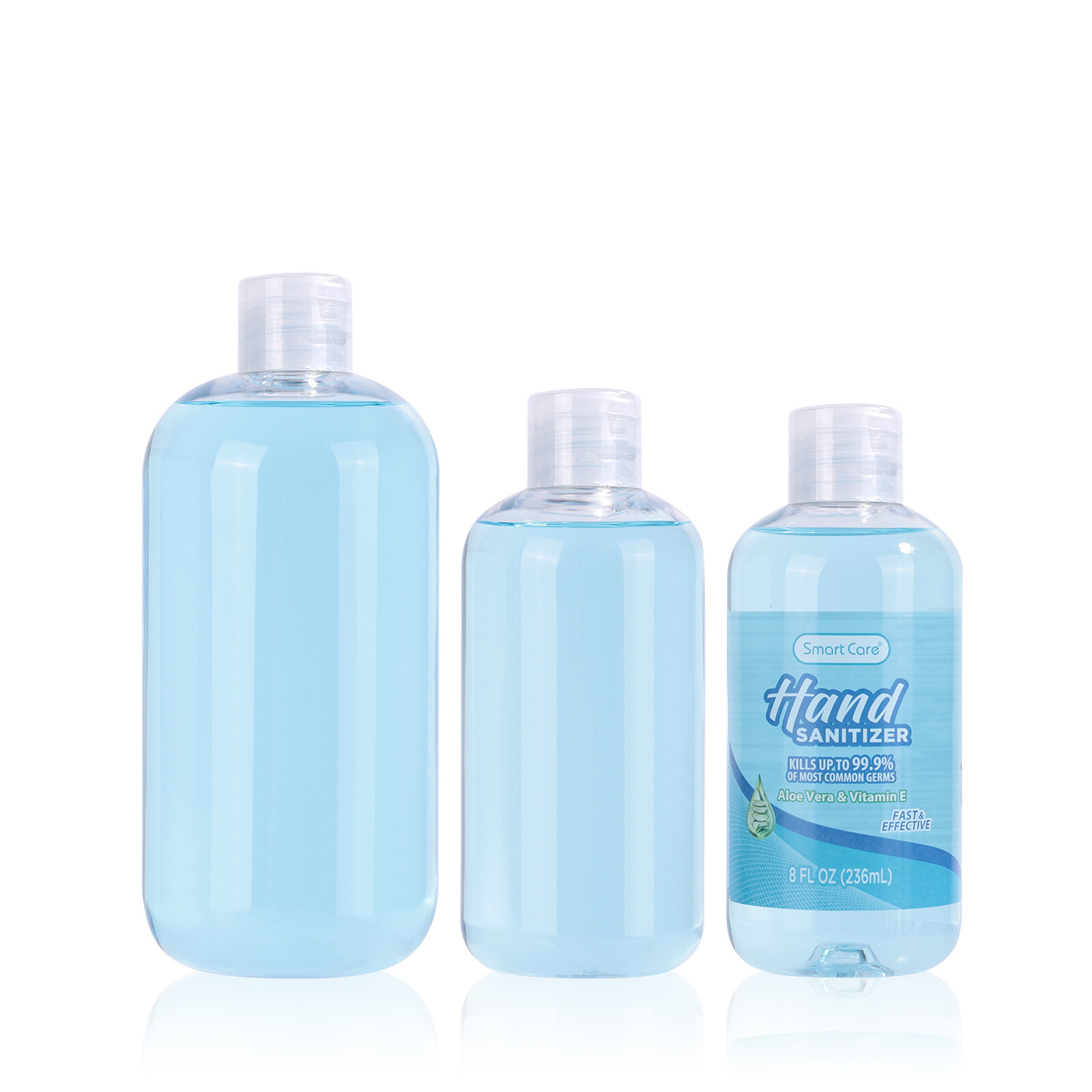300ml./400ml/500ml  empty clear PET plastic hand shampoo bottle with plastic pump