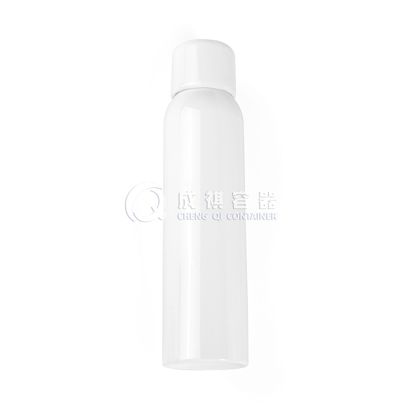 Round Opaque White Cosmetic Plastic Pump Bottle With Cover Wholesale 120ml/150ml/180ml/200ml