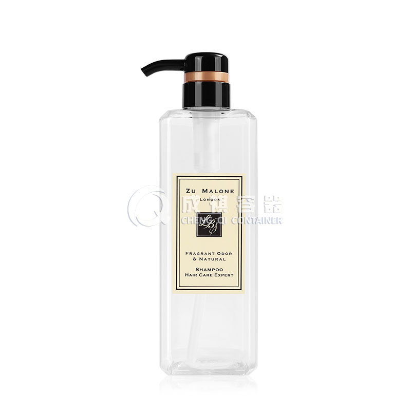 750ml/500ml Square Empty Plastic Lotion Bottle Wholesale With Pump/cap