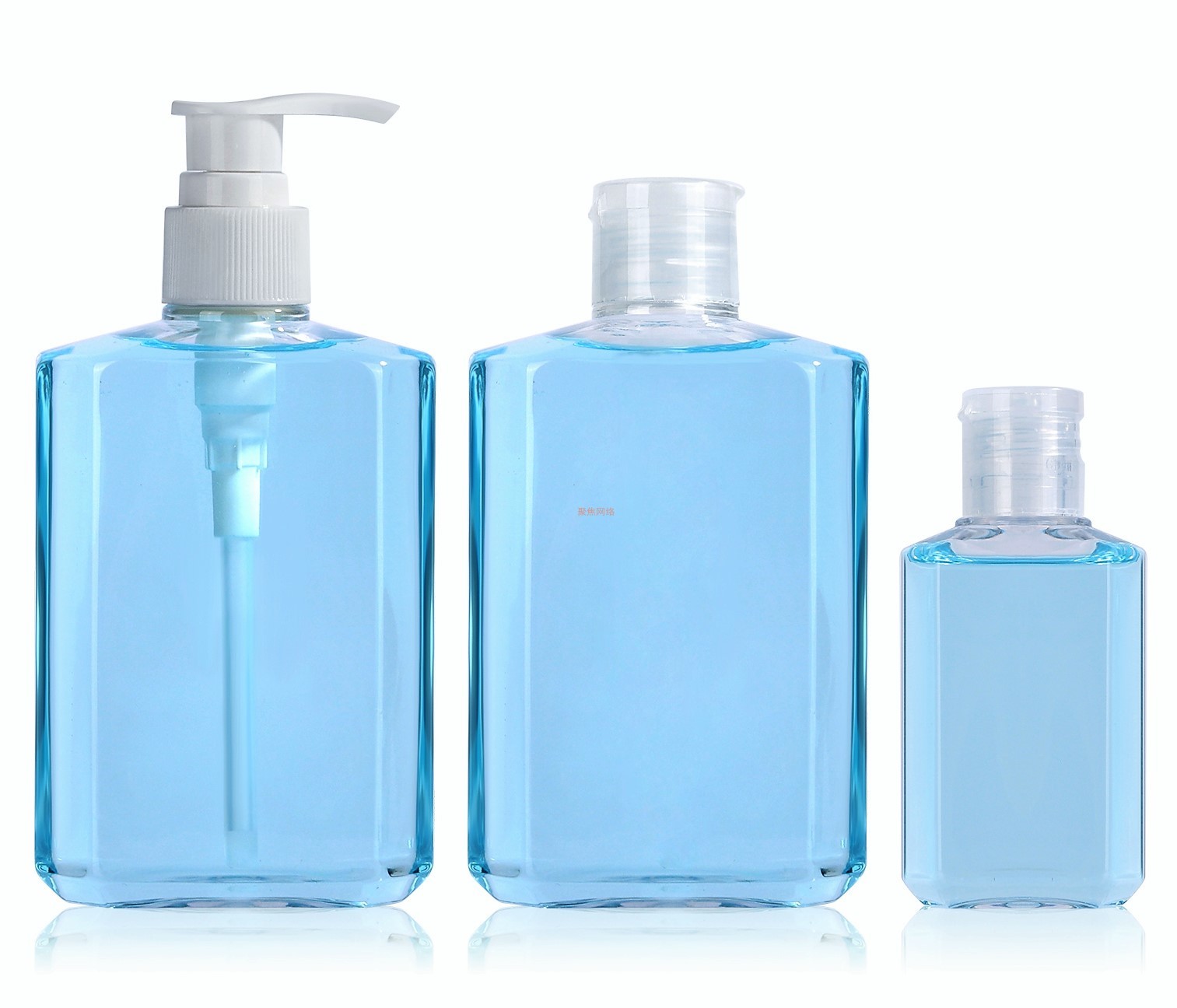 1oz/2oz ,30ml/60 ml, empty clear PET plastic bottle with flip cap for sanitizing/ disinfectant packaging